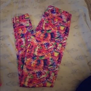 Colorful full length leggings